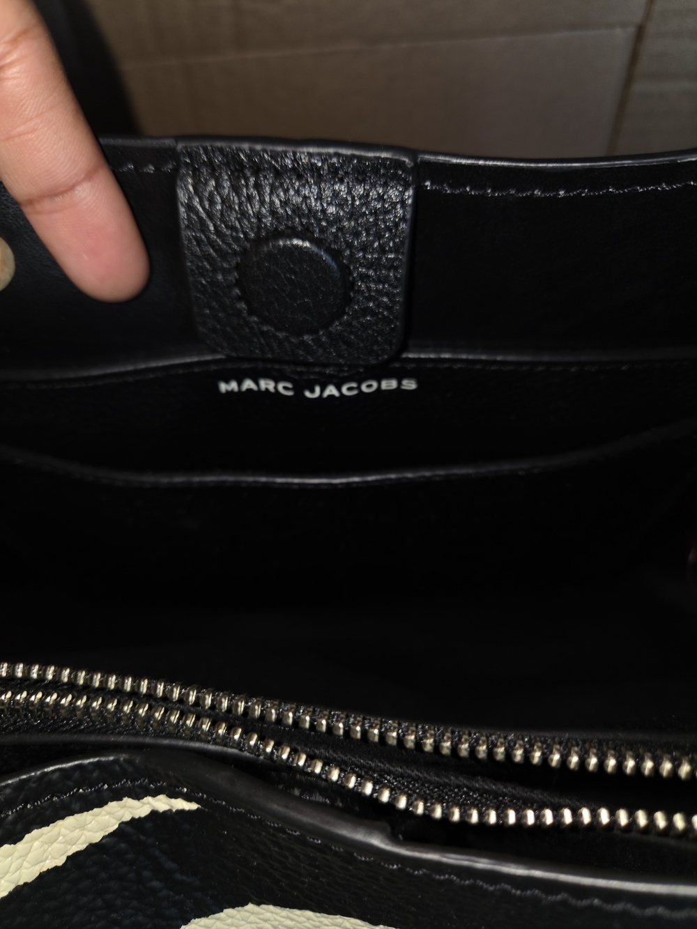 Marc Jacobs The Sack Bag - Black & Cream Zebra Print - Picture 10 of 15
